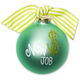 New Job Glass Christmas Ornament Image 3 of 3